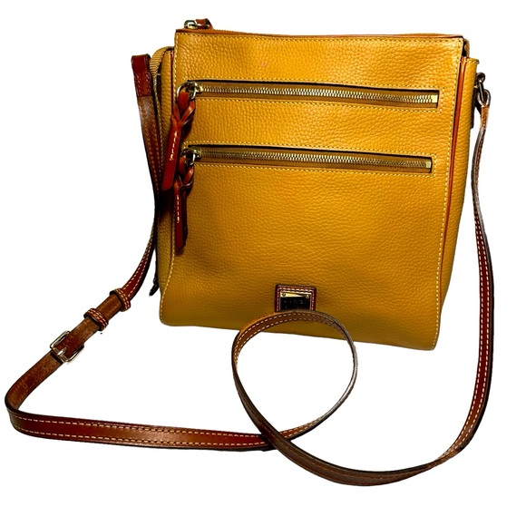 Dooney & Bourke Bags Dooney And Bourke Triple Zip Peyton Leather Crossbody Bag Poshmark